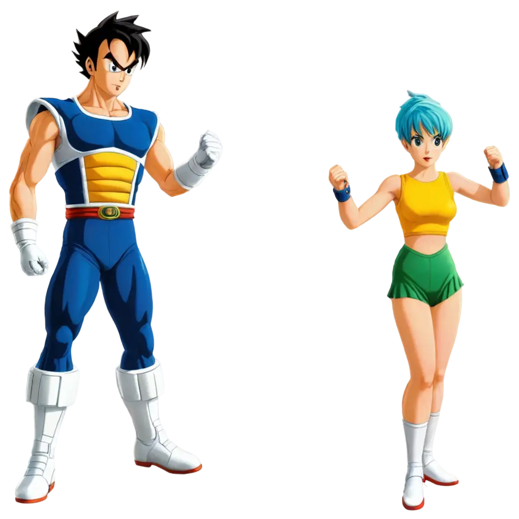 Exquisite-PNG-Image-of-Vegeta-with-Bulma-A-Captivating-Fusion-of-Strength-and-Romance