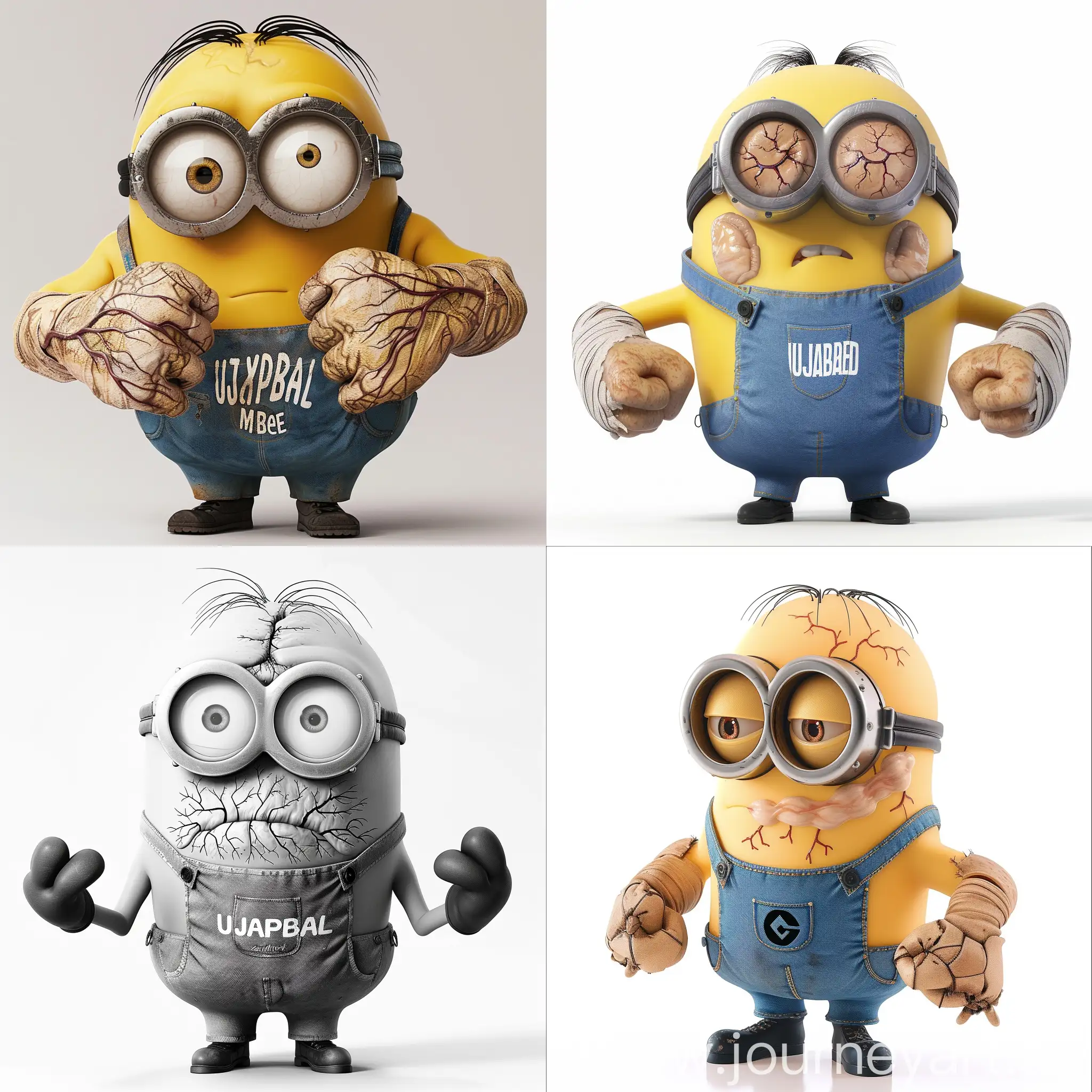 Buff-Minion-with-Veiny-Hands-in-ujaplqwnbald-TShirt