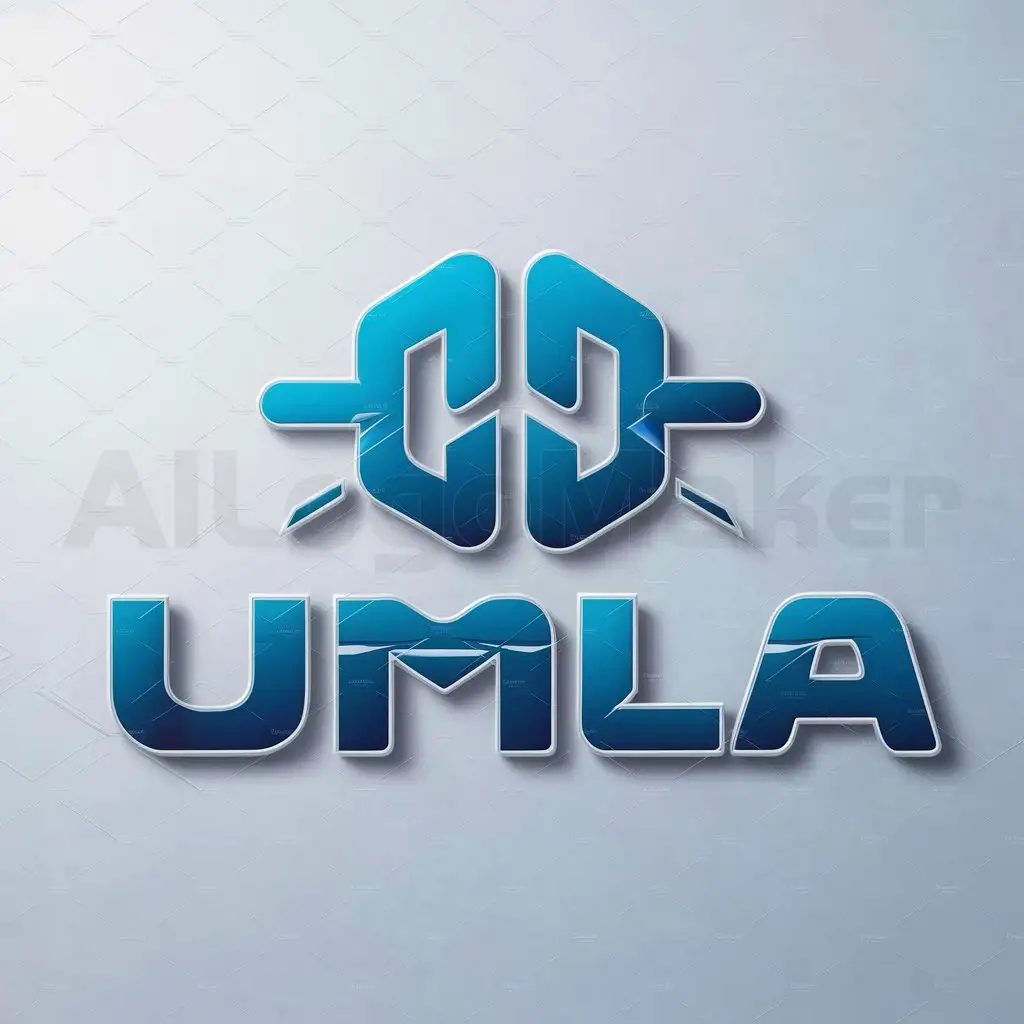 a logo design,with the text "umla", main symbol:logo for networking app that connects people with similar interest and prompts,Moderate,be used in Internet industry,clear background