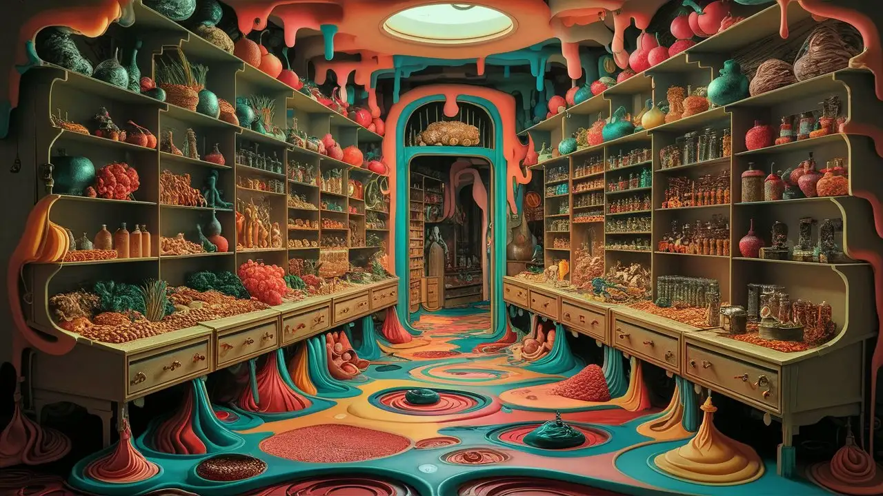 Vibrant Surrealism Inside an OldFashioned General Store