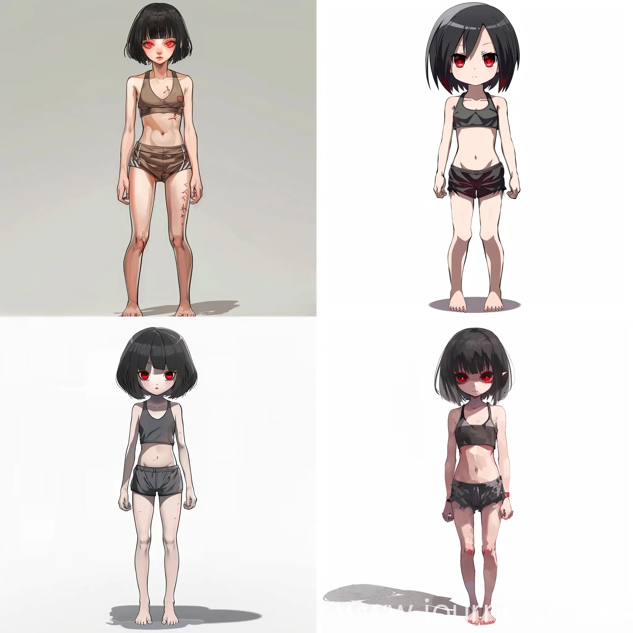 Anime-Style-Portrait-of-Petite-Girl-with-Bob-Haircut-Black-Hair-and-Red-Eyes