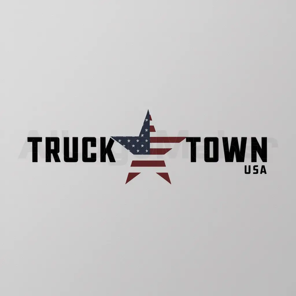 a logo design,with the text "Truck Town USA", main symbol:Looking for a very nice strong logo for my dealership called Truck town USA,Minimalistic,be used in Automotive industry,clear background