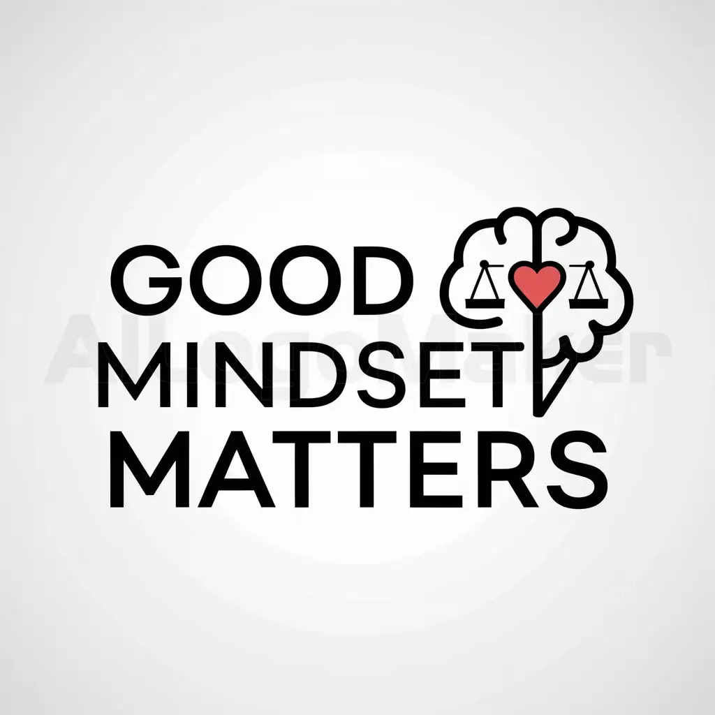 a logo design,with the text "goodmindsetmatters", main symbol:Mindset,Moderate,clear background