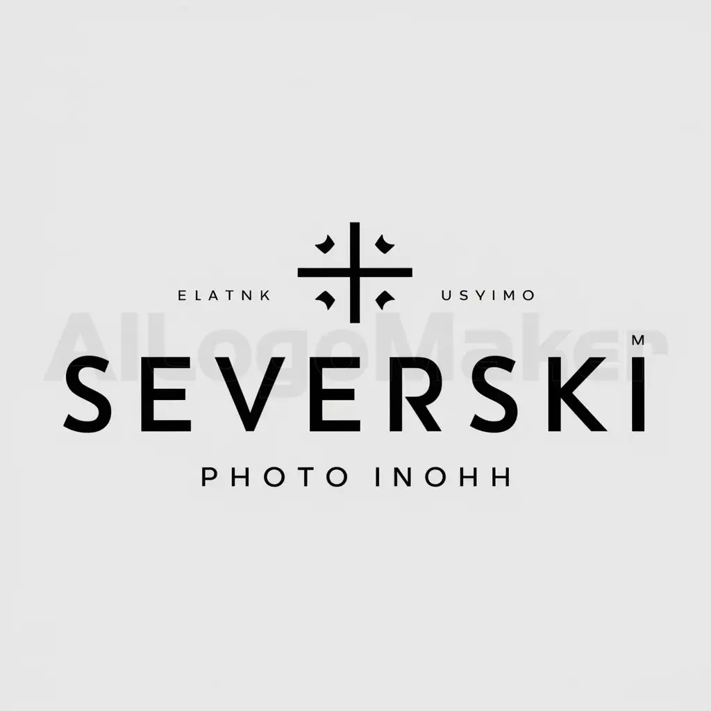 a logo design,with the text "severski", main symbol:North,Moderate,be used in Photo industry,clear background