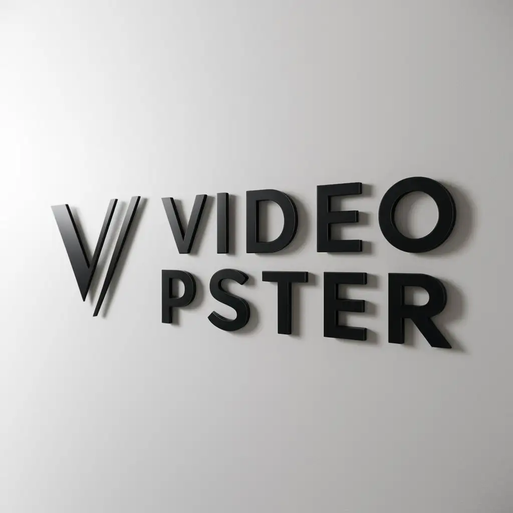 a logo design,with the text "Video Poster", main symbol:Poster,Moderate,clear background