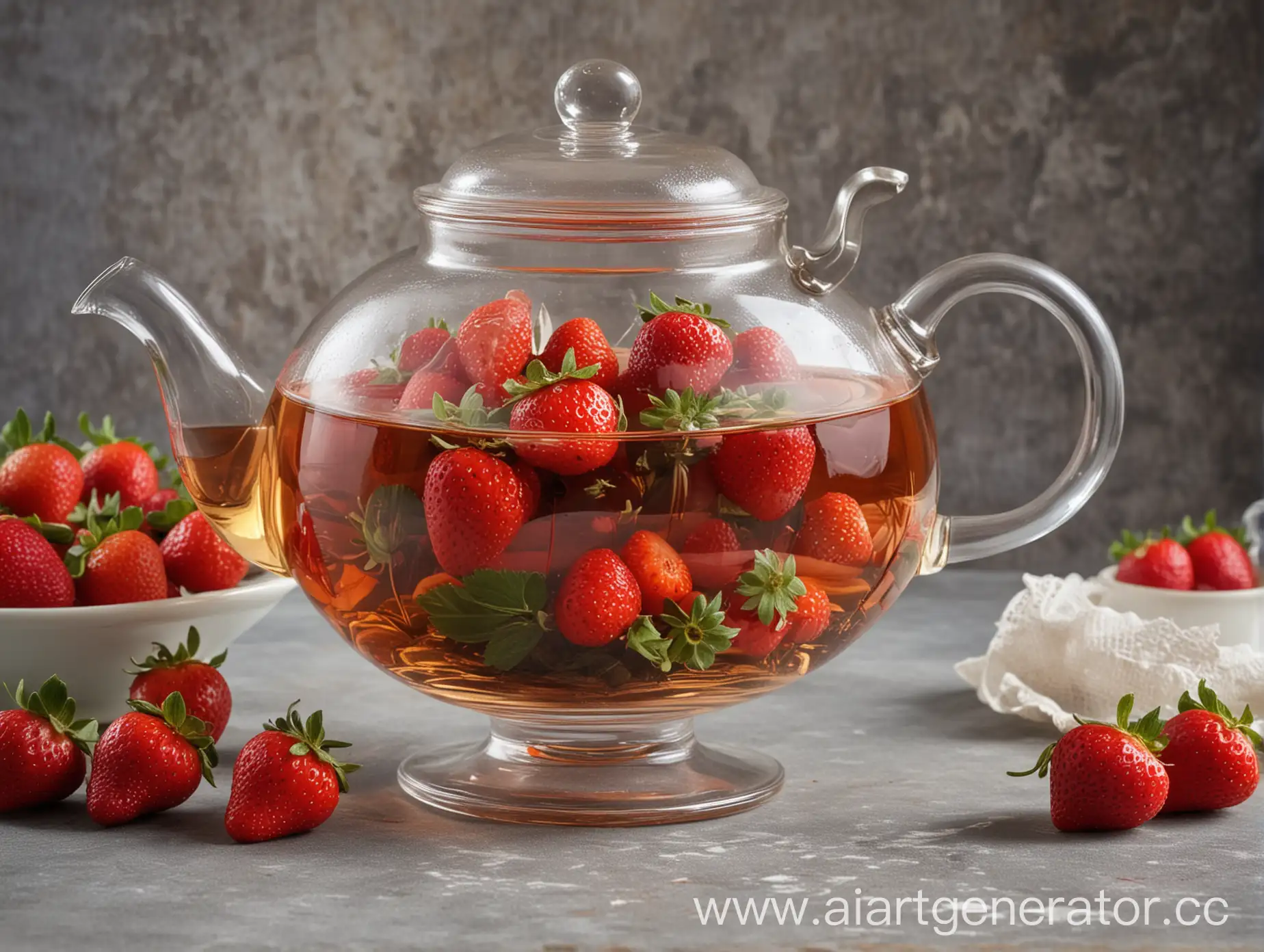 Glass-Teapot-with-Fresh-Strawberries-Elegant-Tea-Display