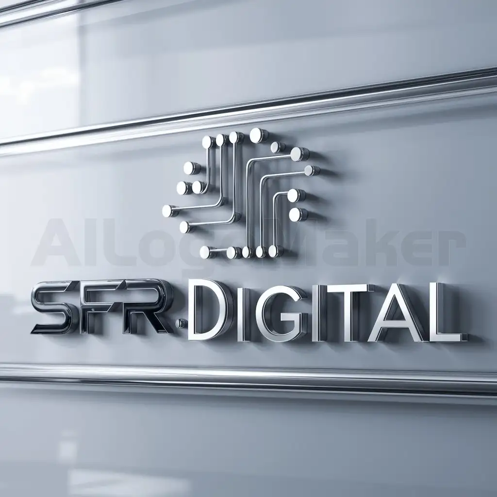 a logo design,with the text "SFR_Digital", main symbol:technologie,complex,clear background