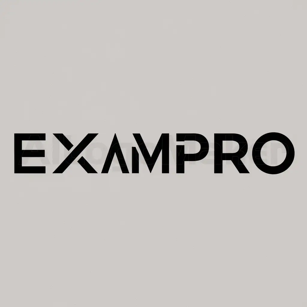 a logo design,with the text "ExamPro", main symbol:ExamPro,Moderate,clear background