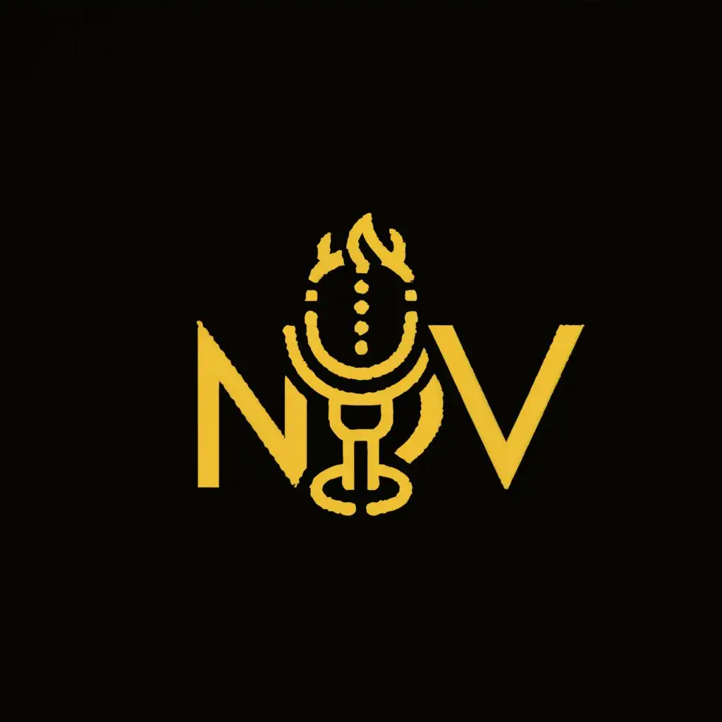 LOGO-Design-for-NpV-Fire-Microphone-Symbol-with-Clear-Background
