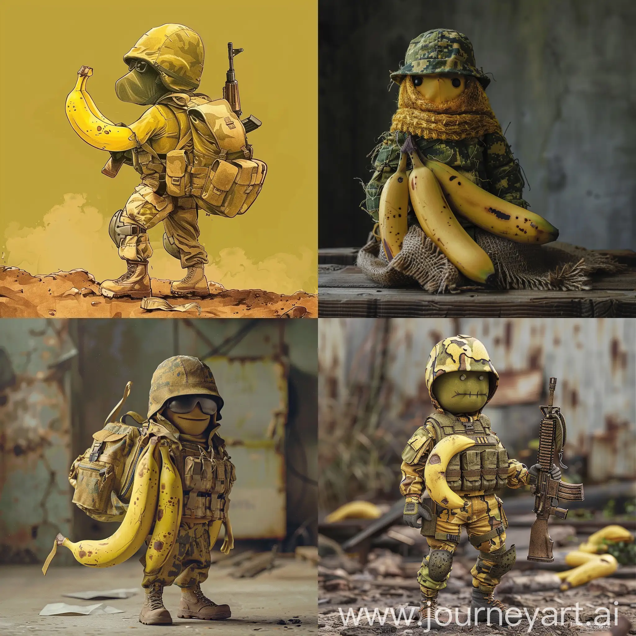 Army-Banana-Serving-in-Uniform