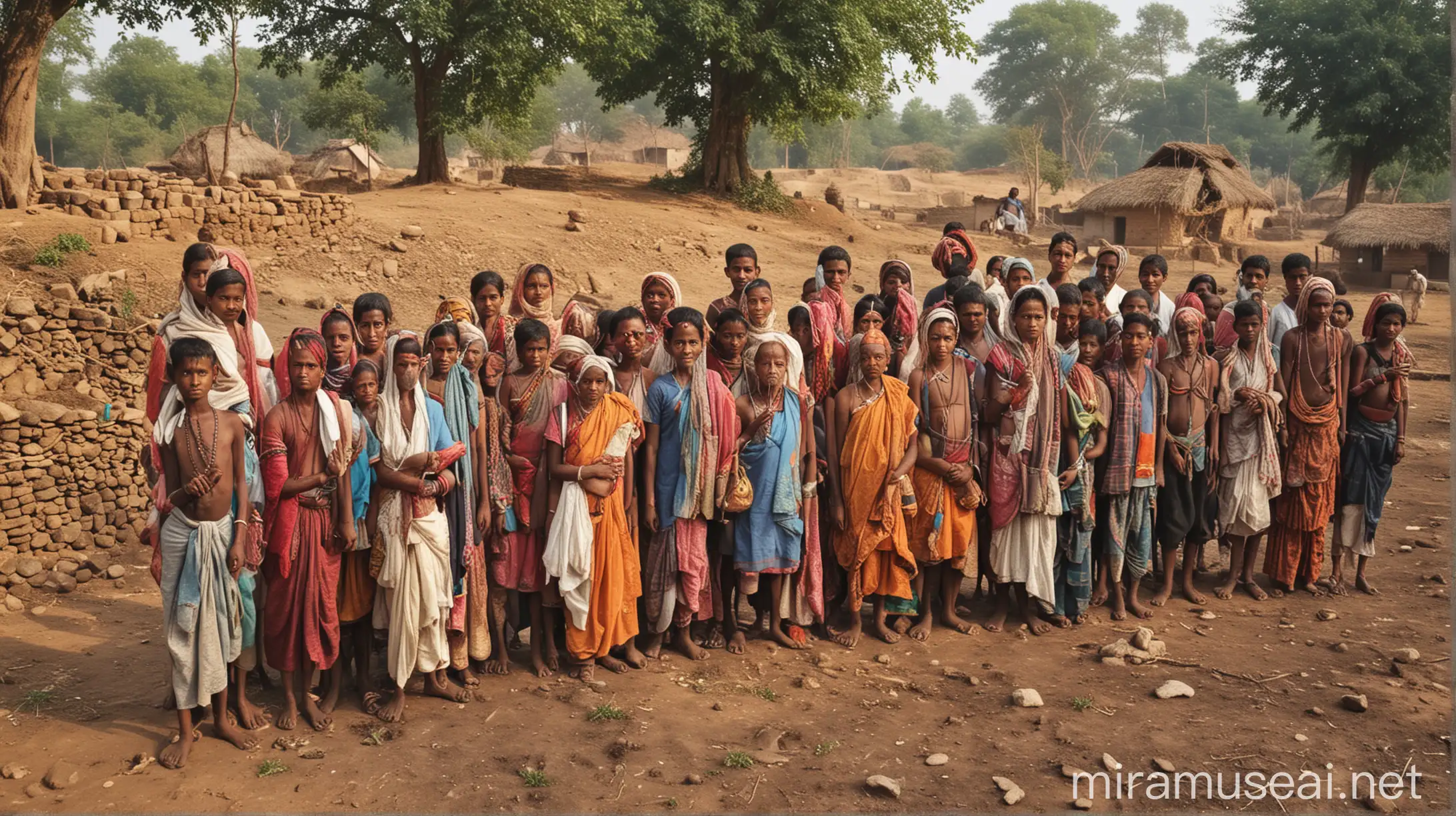 Vibrant Community Life in Rajarwar Village Madhya Pradesh India