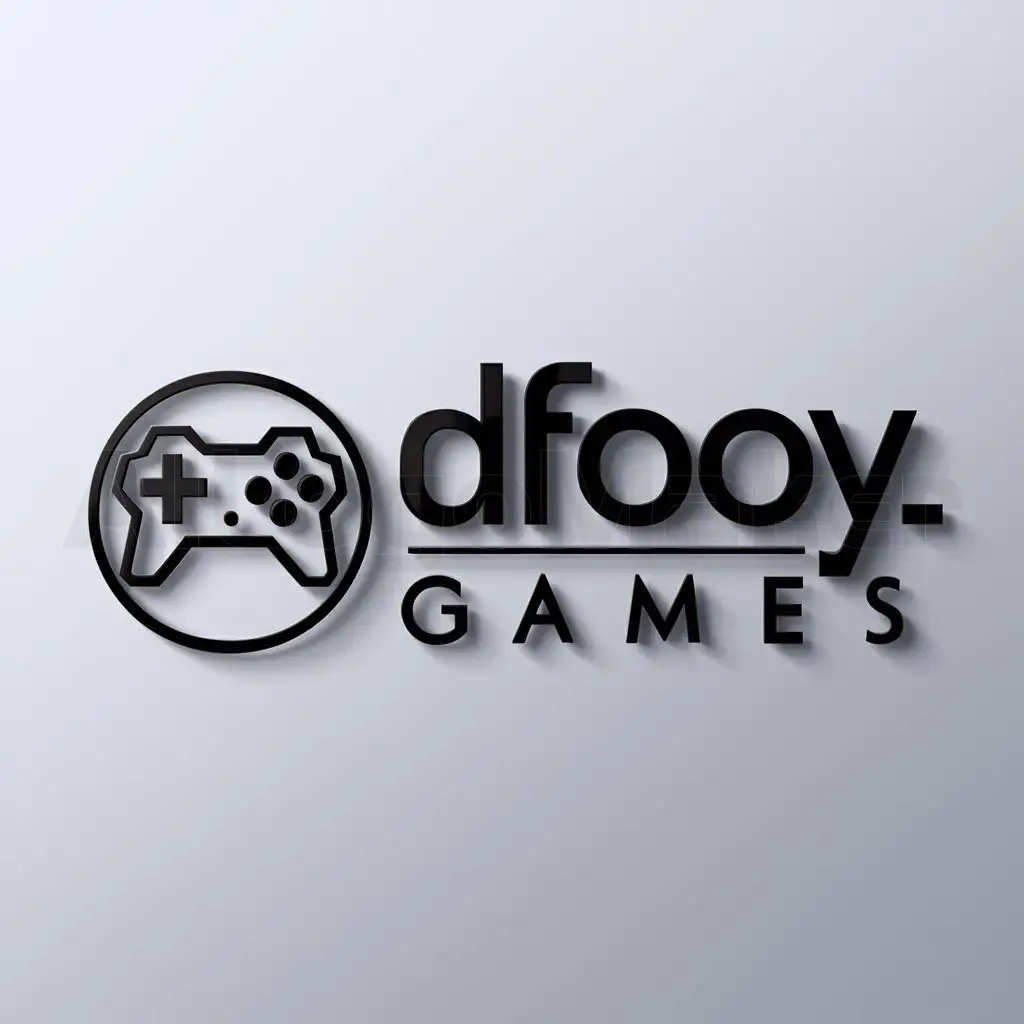 LOGO-Design-For-Difooy-Games-Bold-Text-with-Futuristic-Game-Controller-Symbol-on-Transparent-Background