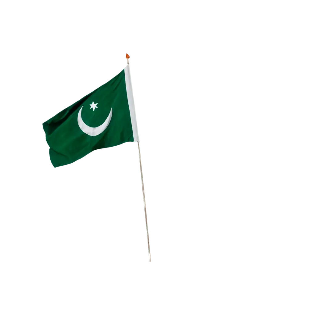 Independence Day Pakistani Flag Flying
