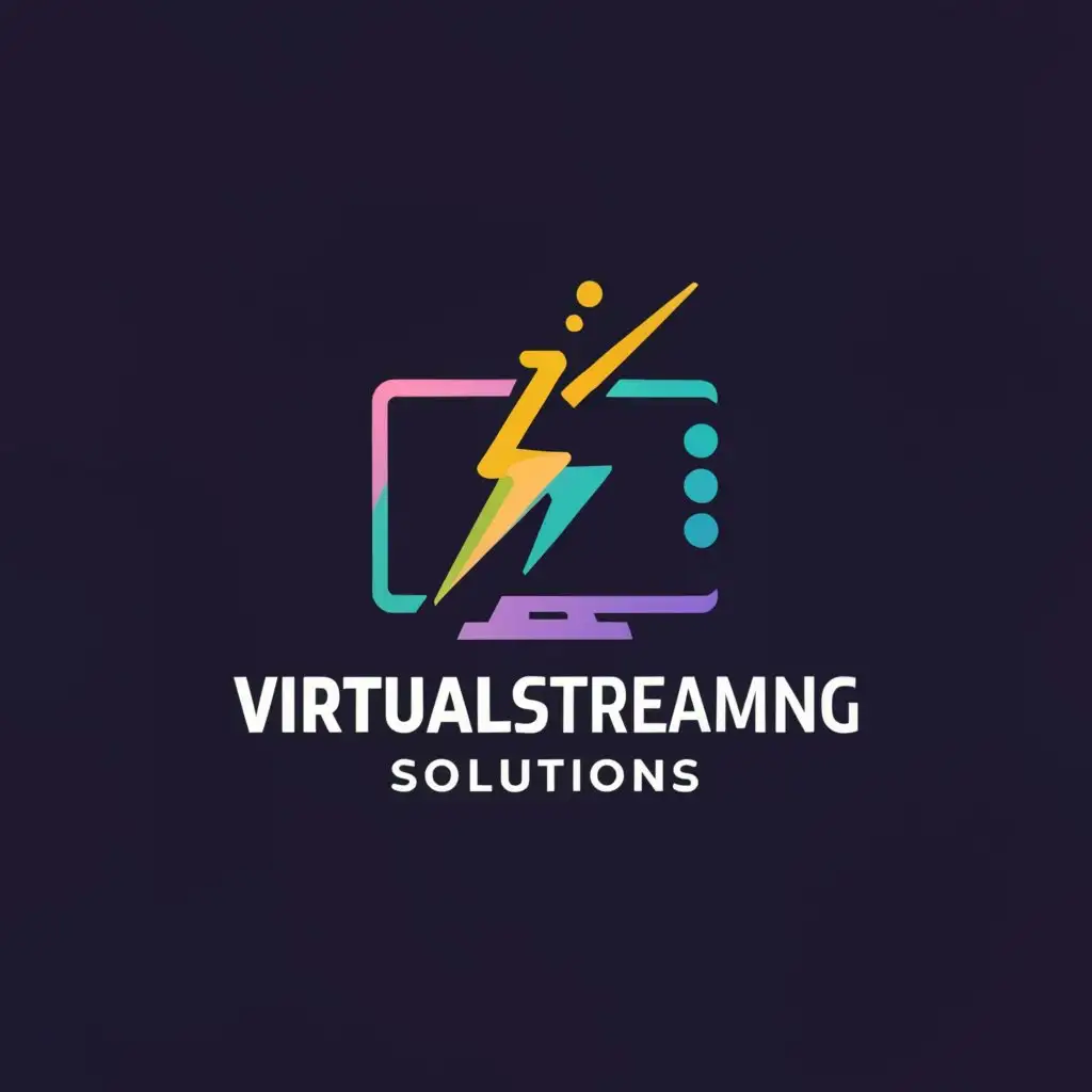 a logo design,with the text "Virtual Streaming Solutions", main symbol:marketing,Moderate,be used in Others industry,clear background