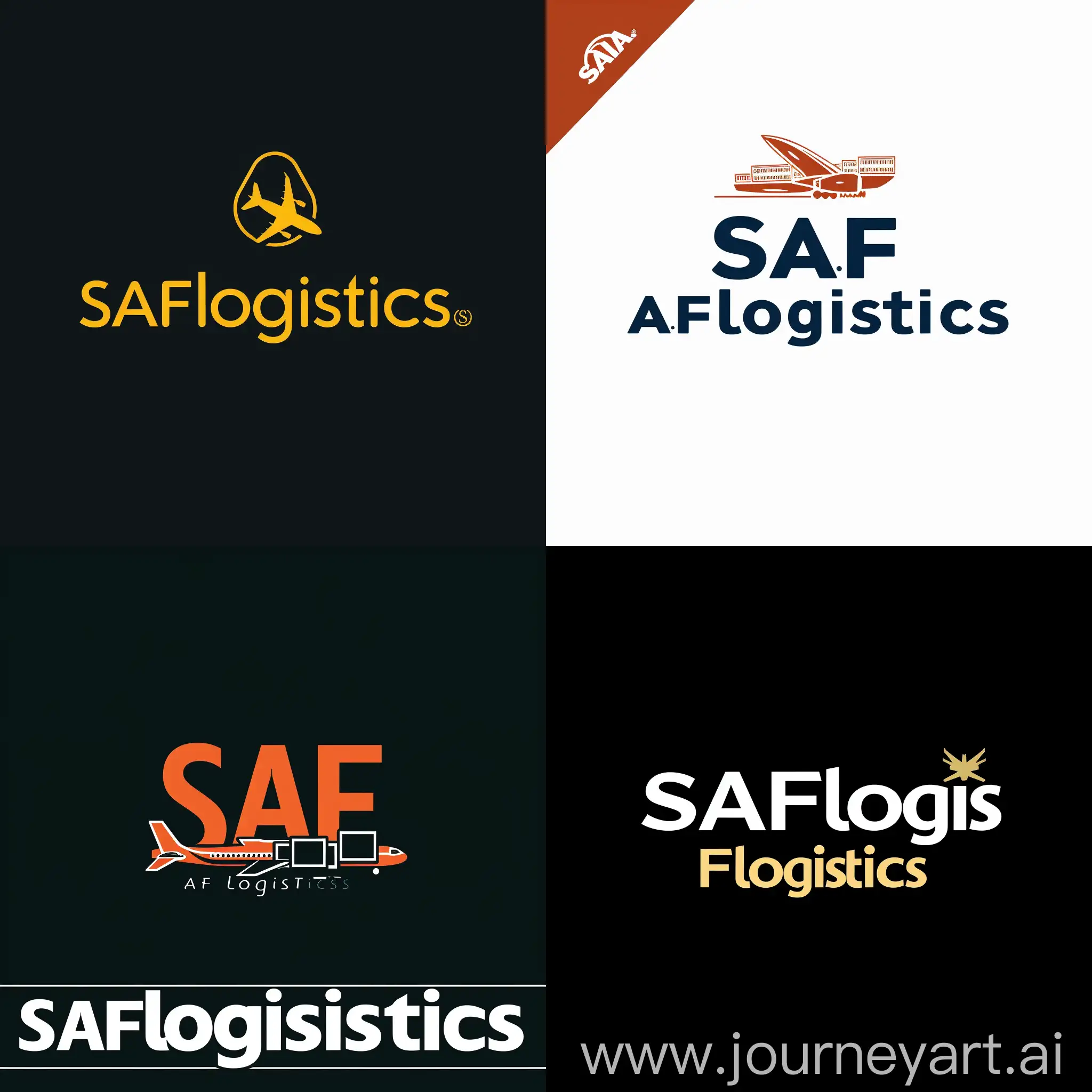 Создай логотип для моей логистической компании “SAFlogistics”