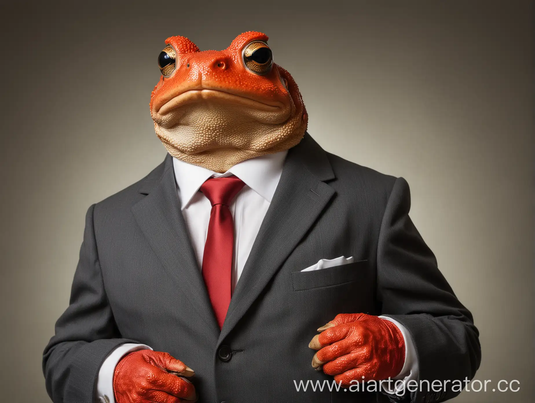 Red-Toad-in-Business-Suit-Playful-Frog-Wearing-Formal-Attire
