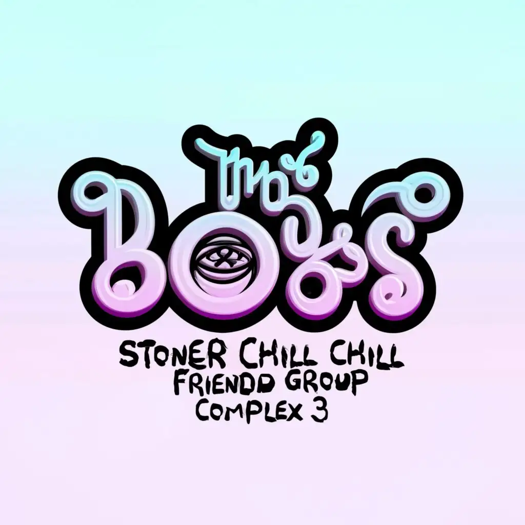 a logo design,with the text "THE BOYS stoner chill friend group complex 3d", main symbol:The Boys,complex,be used in Entertainment industry,clear background