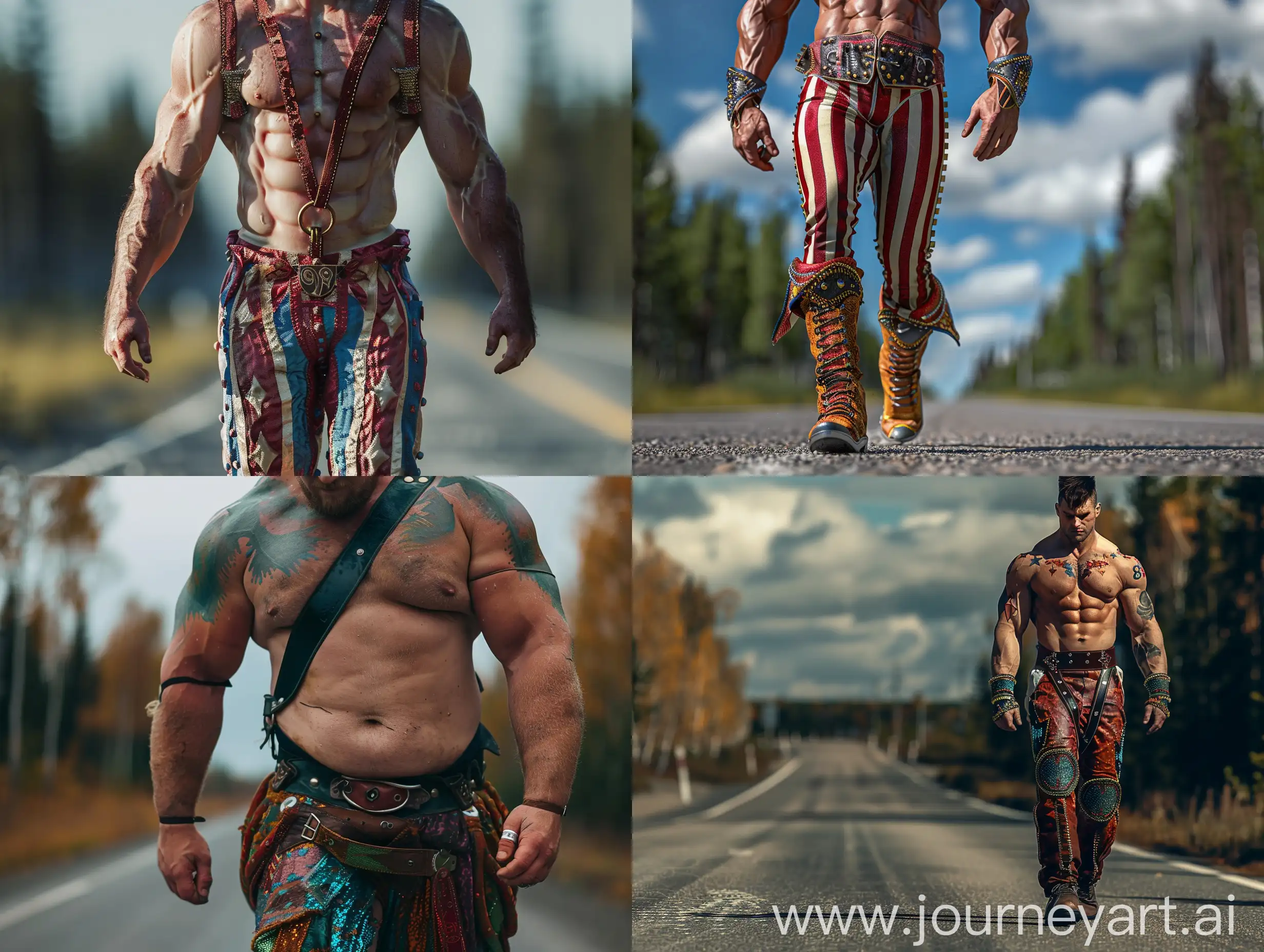 Striking-Circus-Strongman-Lost-in-Russian-Taiga-Wilderness