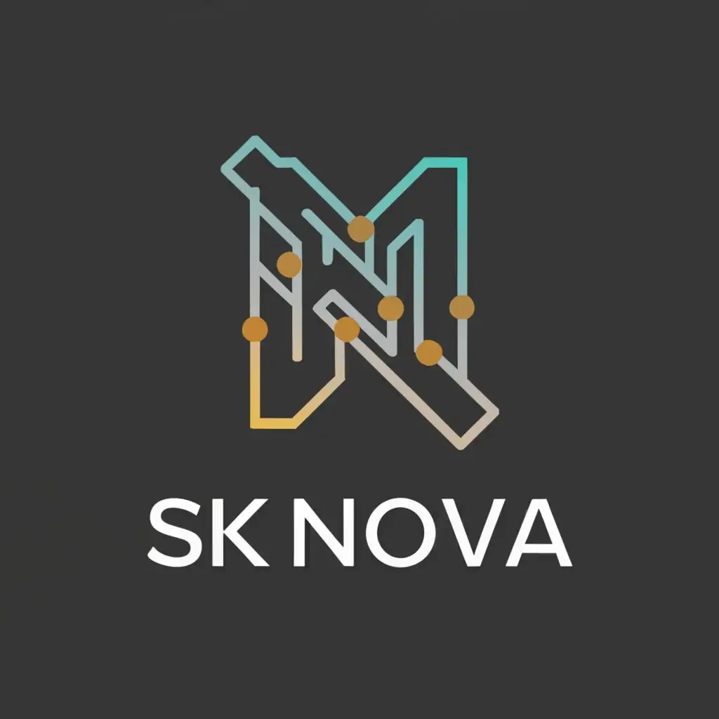 a logo design,with the text "SK NOVA", main symbol:Capital letter H,Moderate,be used in Construction industry,clear background