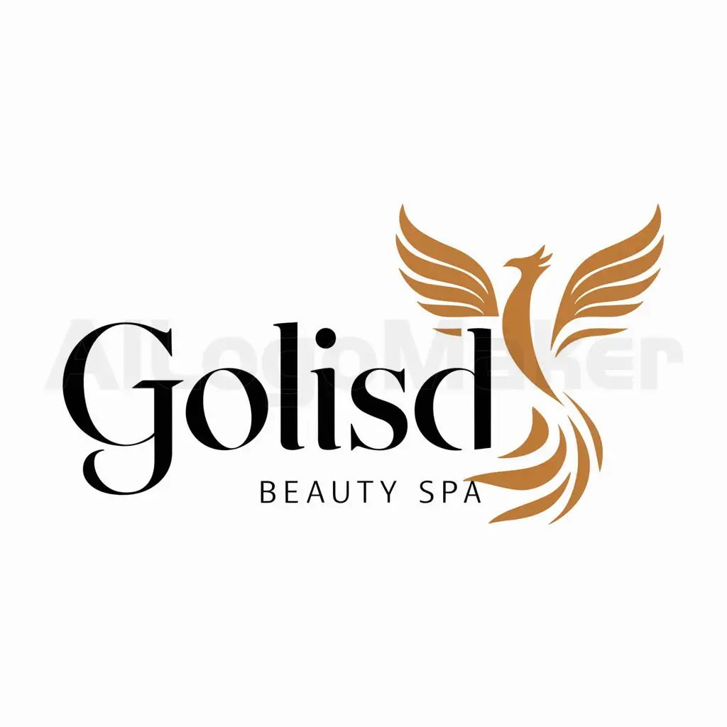 a logo design,with the text "GolisD", main symbol:Phoenix,Moderate,be used in Beauty Spa industry,clear background