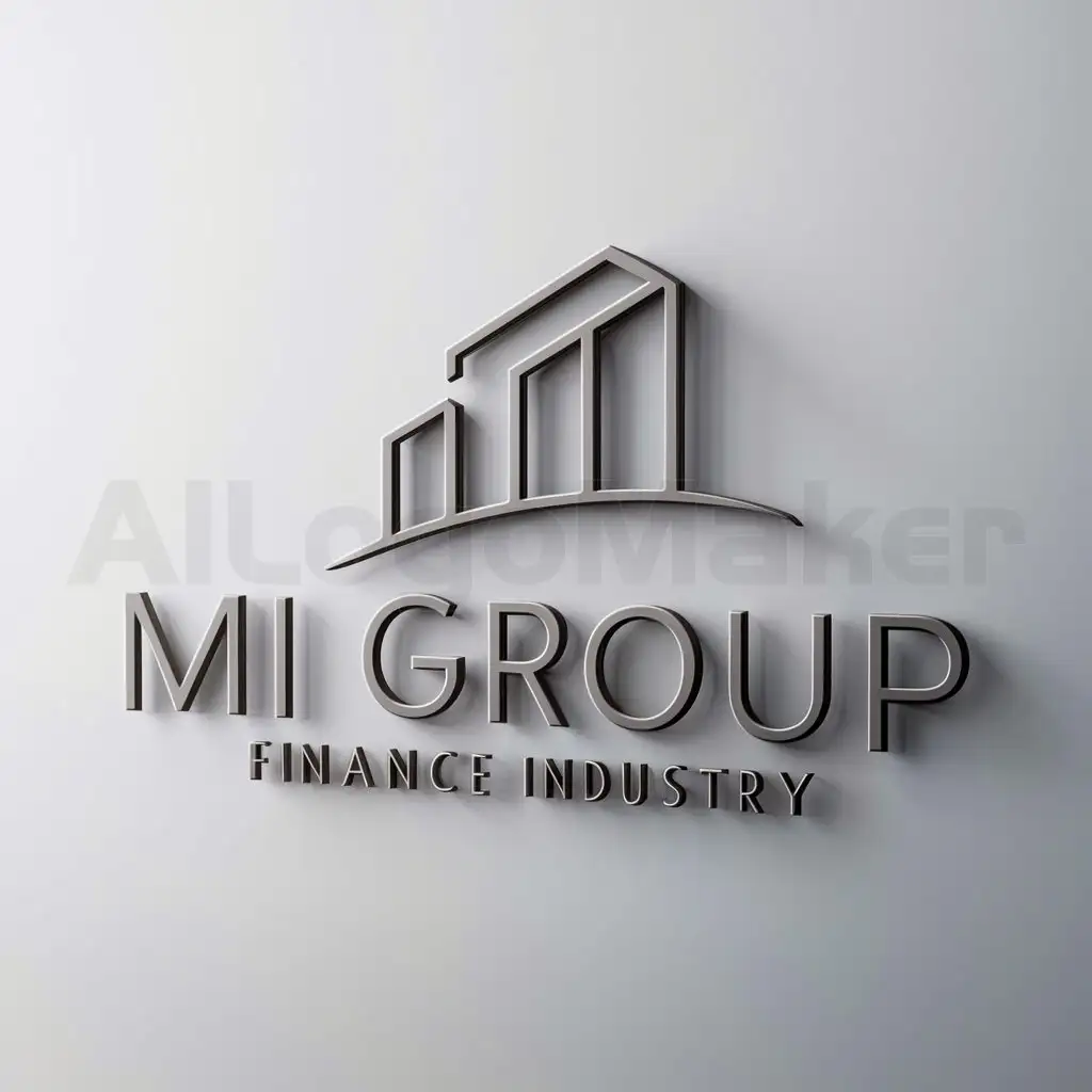 a logo design,with the text "MI Group", main symbol:building,Moderate,be used in Finance industry,clear background