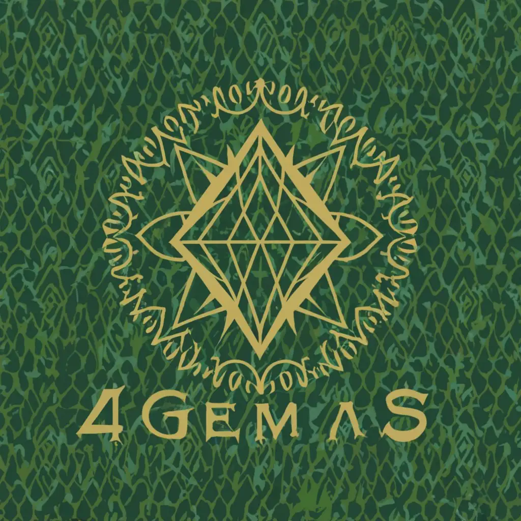LOGO-Design-For-4Gemas-Colombian-Emeralds-Handcrafted-Jewelry-Celebrating-Nature
