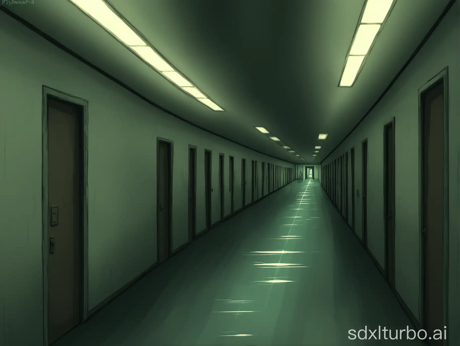 Hallway of psychward