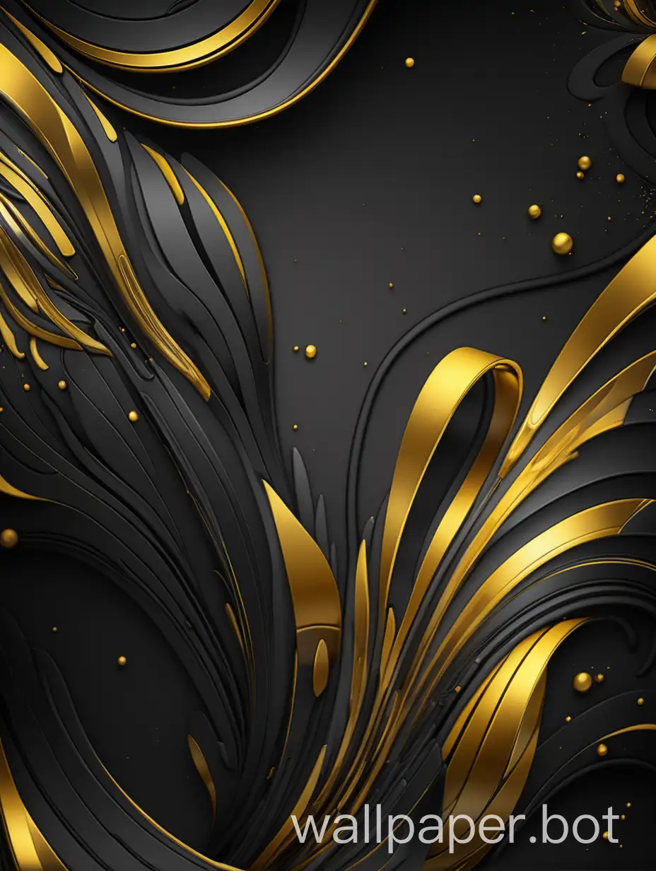 Abstract-Black-Golden-and-Yellow-Samsung-Wallpaper