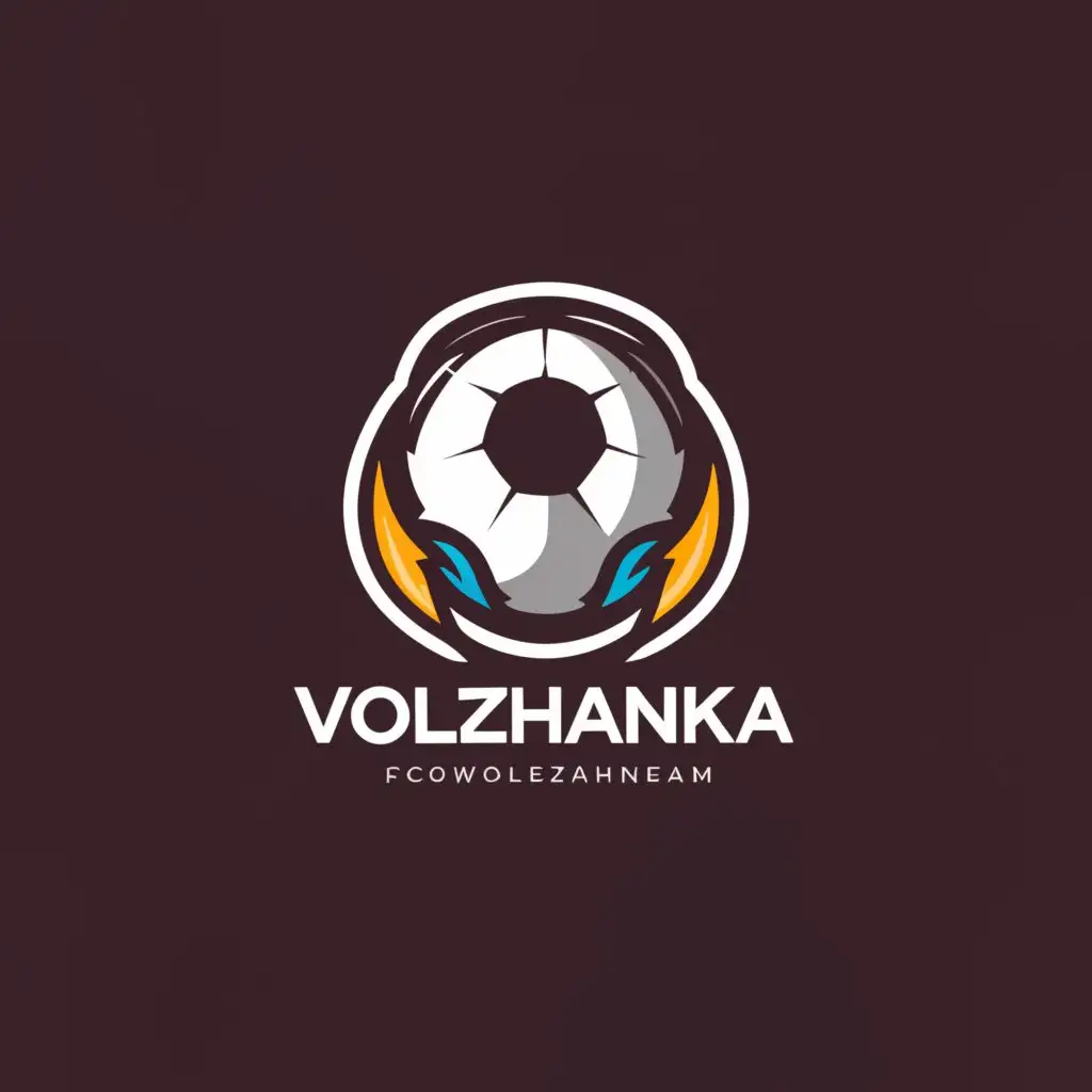 a logo design,with the text "FC Volzhanka", main symbol:Ball,Moderate,clear background