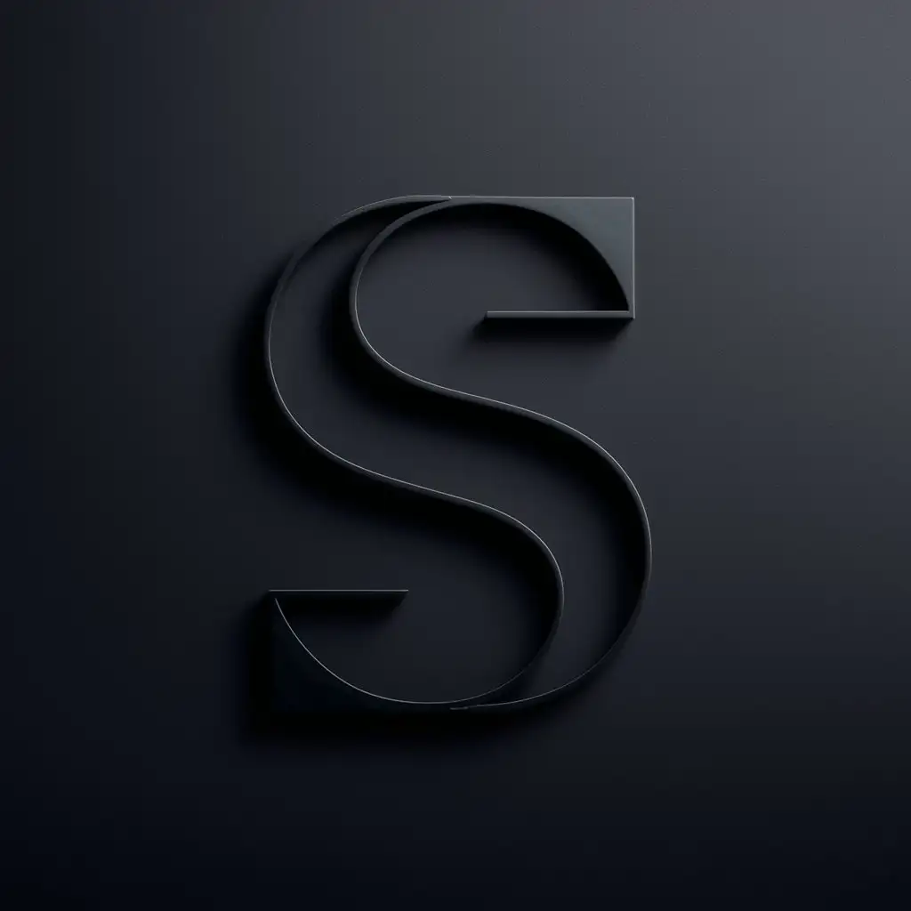 Silhouette-of-S-Letter-in-Dark-Minimalism