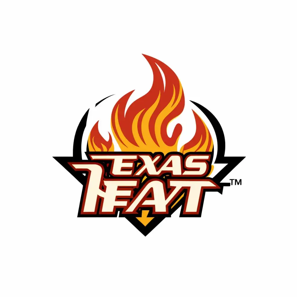 a logo design,with the text "Texas Heat", main symbol:TX,complex,be used in Sports Fitness industry,clear background