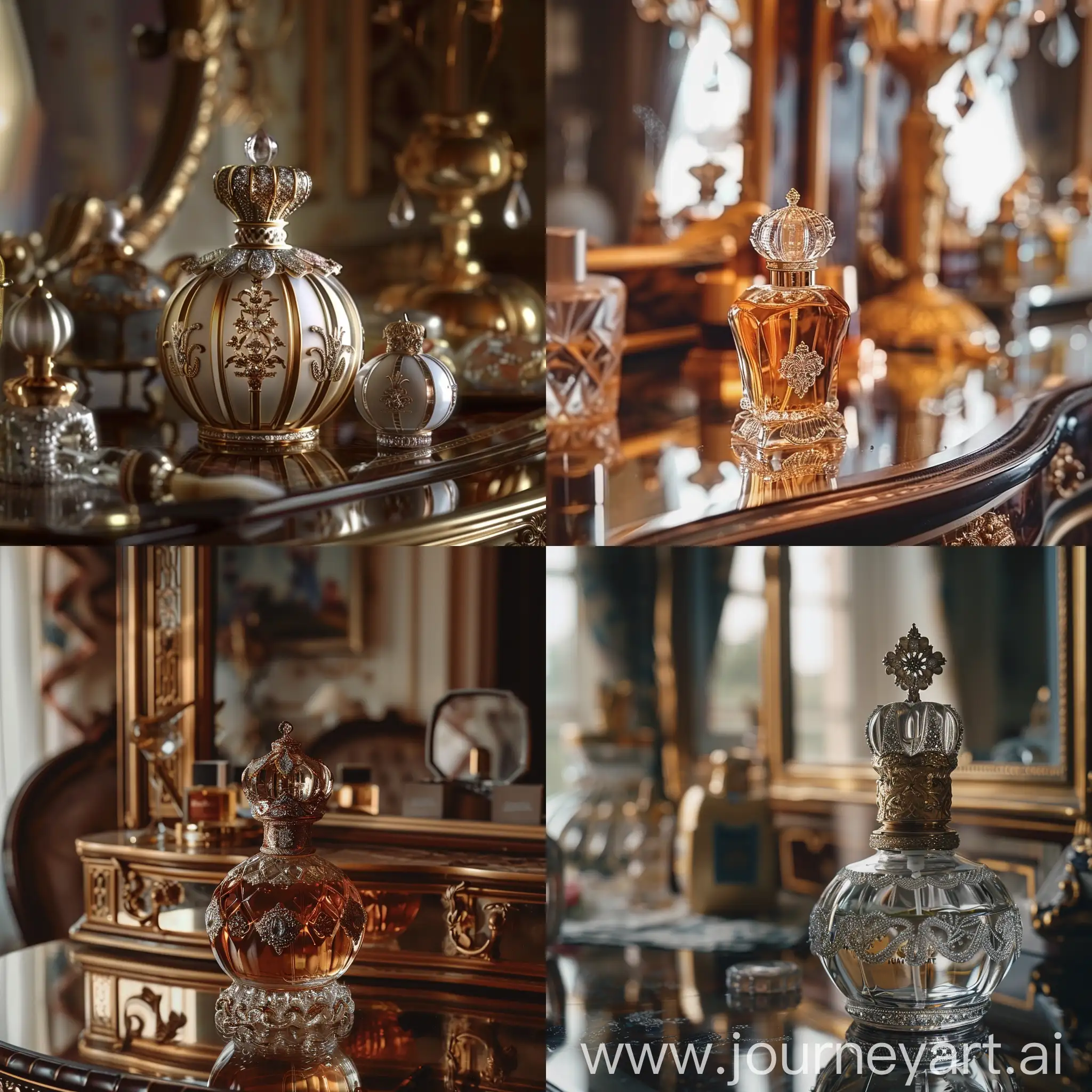 Elegant-Royal-Perfume-Display-on-Luxurious-Dressing-Table