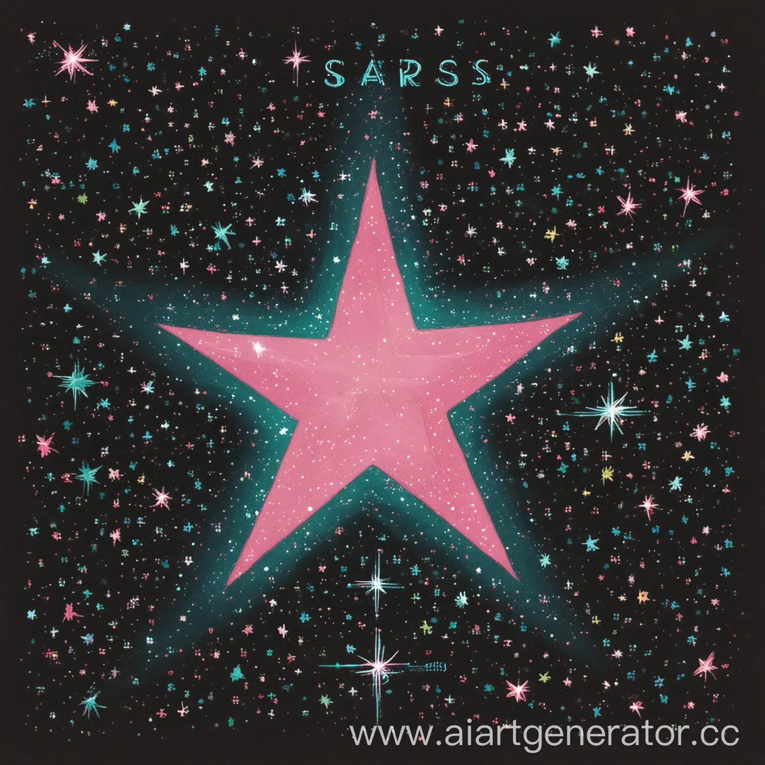 нарисуй обложку для альбома название " Stars"
Звезда в розовых или в сине-зеленых тонах по середине обложки.Маленькие мерцающие звездочки на заднем плане