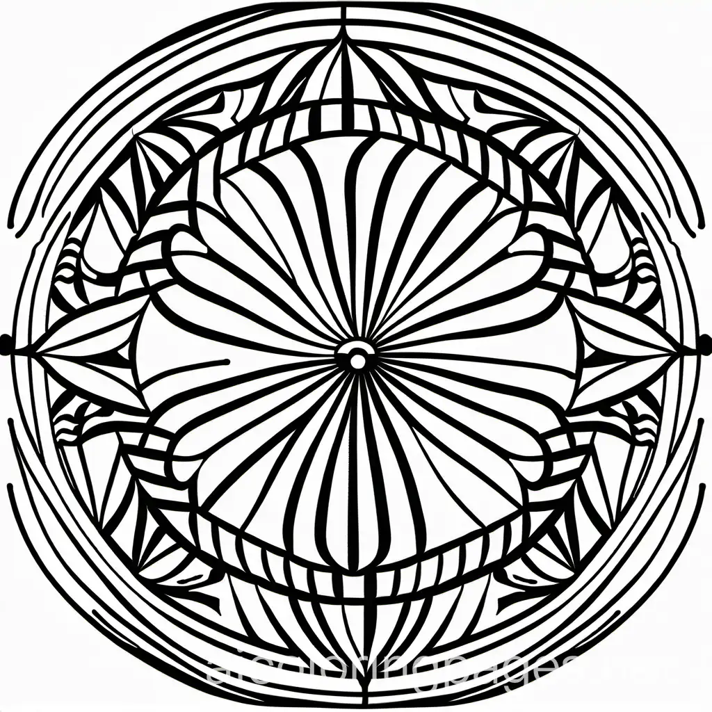 Soothing-Mandala-Coloring-Page-Relaxing-Line-Art-for-Stress-Relief