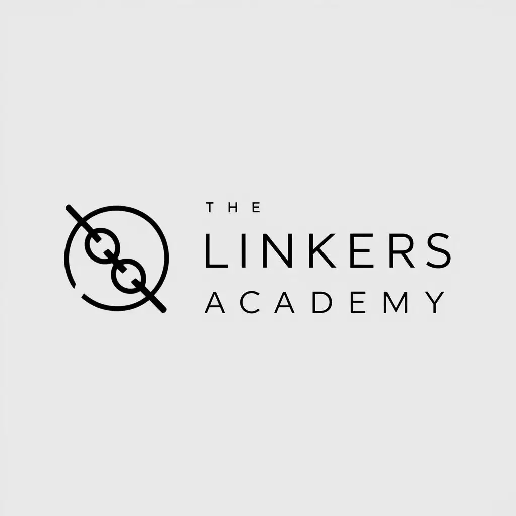 a logo design,with the text "The Linkers Academy", main symbol:TLA,Minimalistic,be used in Education industry,clear background