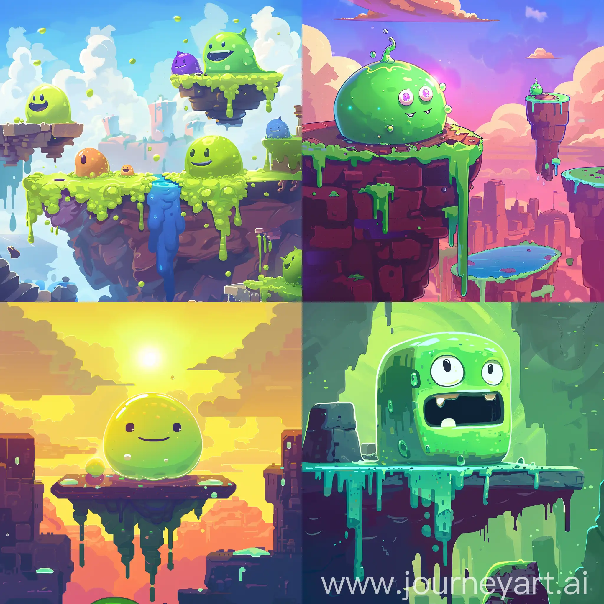 Colorful-Slime-Adventure-Exploring-the-Vibrant-World-of-Slime-Platformer-2K