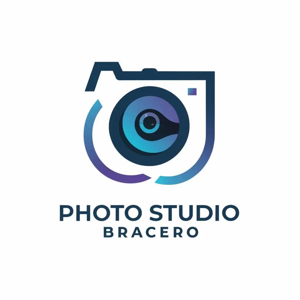 a logo design,with the text "Photo Studio Bracero", main symbol:Photography,Moderate,clear background