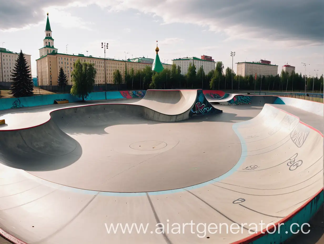 Dynamic-Skateboarding-Scene-in-the-Urban-Landscape-of-Kazan