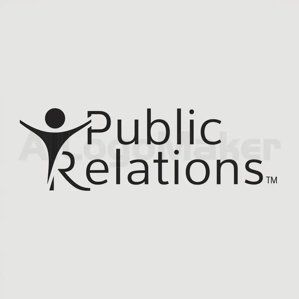 a logo design,with the text "public relations", main symbol:human,Moderate,be used in Others industry,clear background