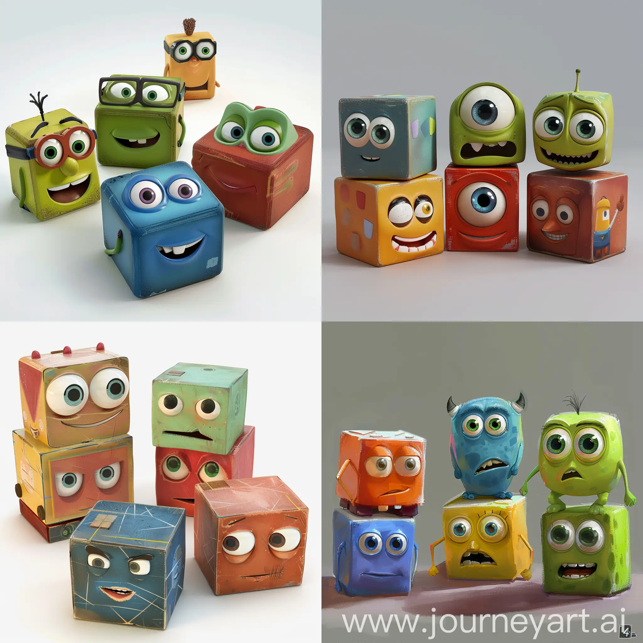 Festive-PixarStyle-Cube-Characters-for-July-4th-Celebration