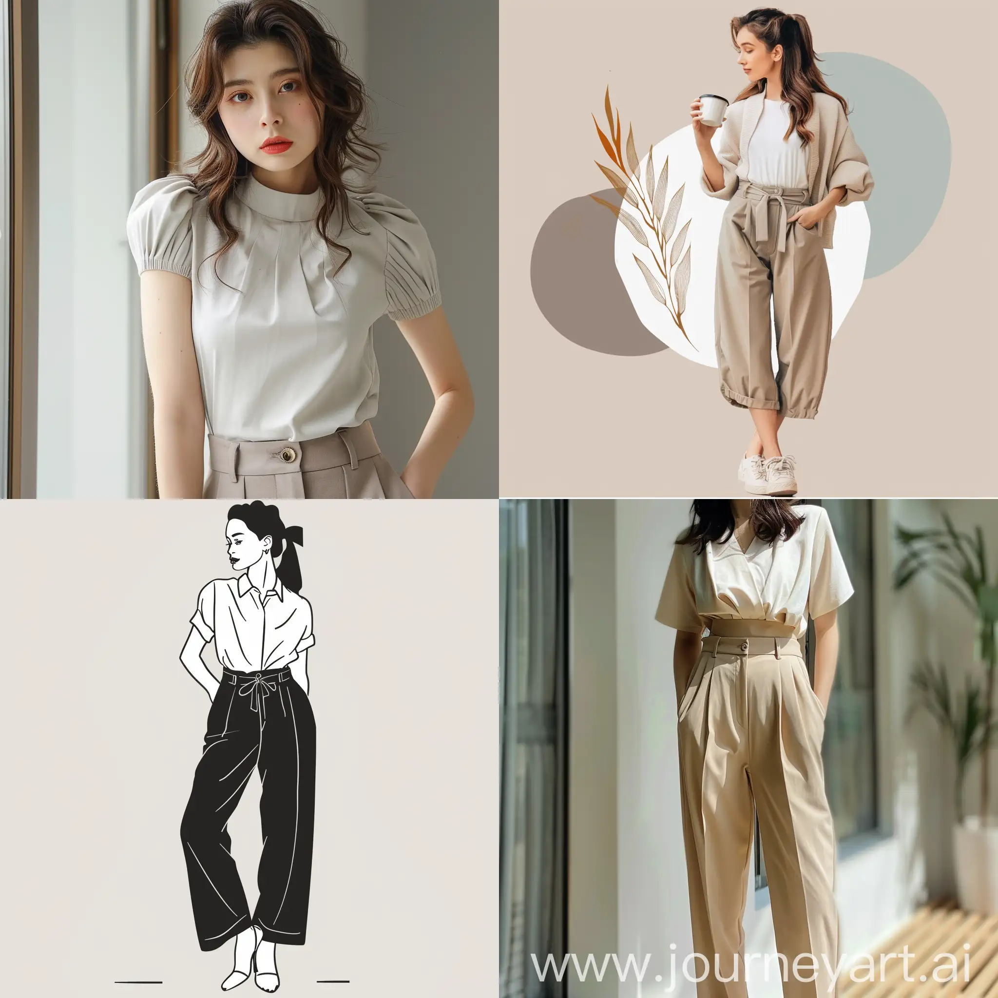 Chic-Womens-Pants-Boutique-Logo-Minimalist-Fashion-Lines