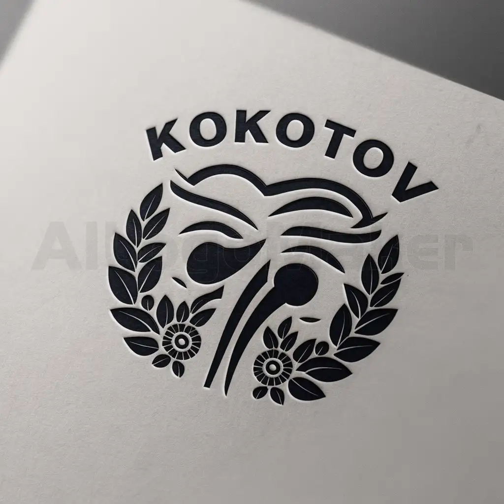 a logo design,with the text "Kokotov", main symbol:image of testicles or male genitalia with elements of nature, such as leaves or flowers,Moderate,be used in Medical Dental industry,clear background