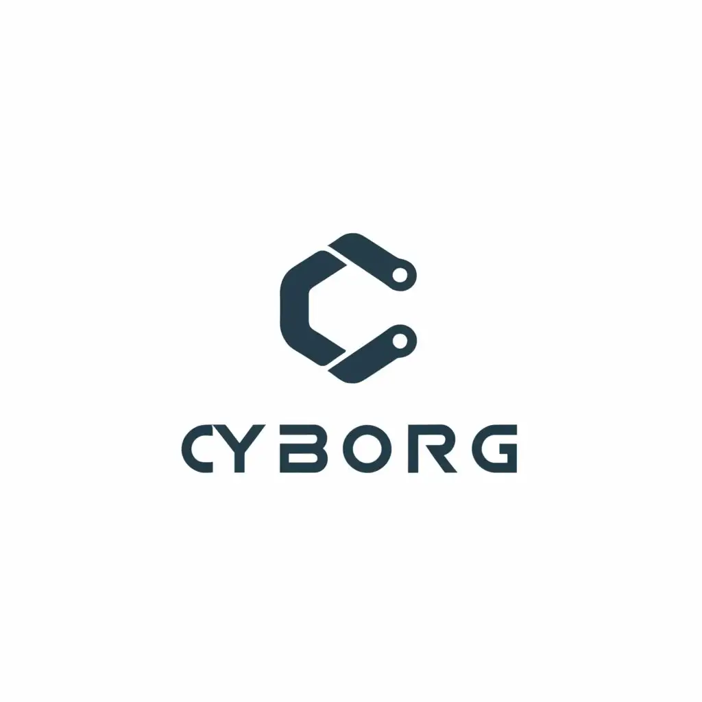 a logo design,with the text "CYBORG", main symbol:C,Minimalistic,be used in Nonprofit industry,clear background