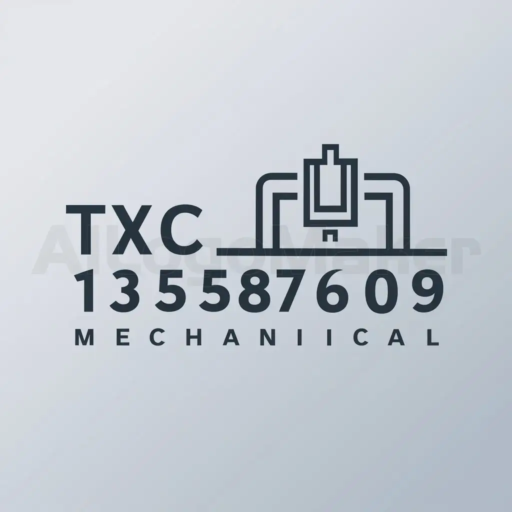 a logo design,with the text "TXC 13558766909", main symbol:CNC,Moderate,be used in mechanical industry,clear background