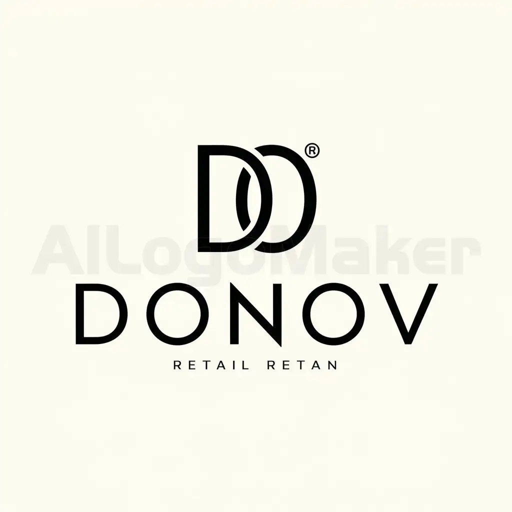 LOGO-Design-For-DONOV-Minimalistic-DD-Symbol-for-Retail-Industry