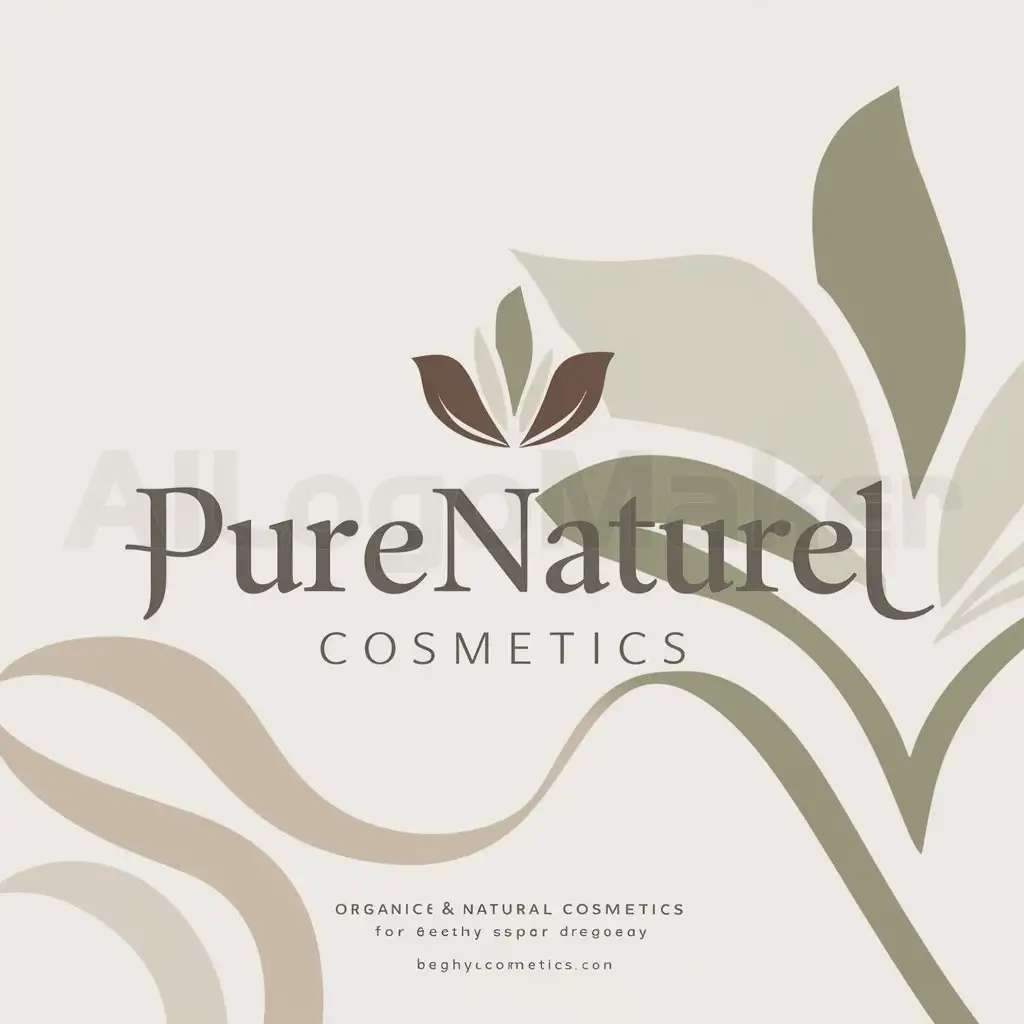 LOGO-Design-For-PureNature-Cosmetics-Organic-Elegance-with-Soft-Colors-and-Modern-Fonts