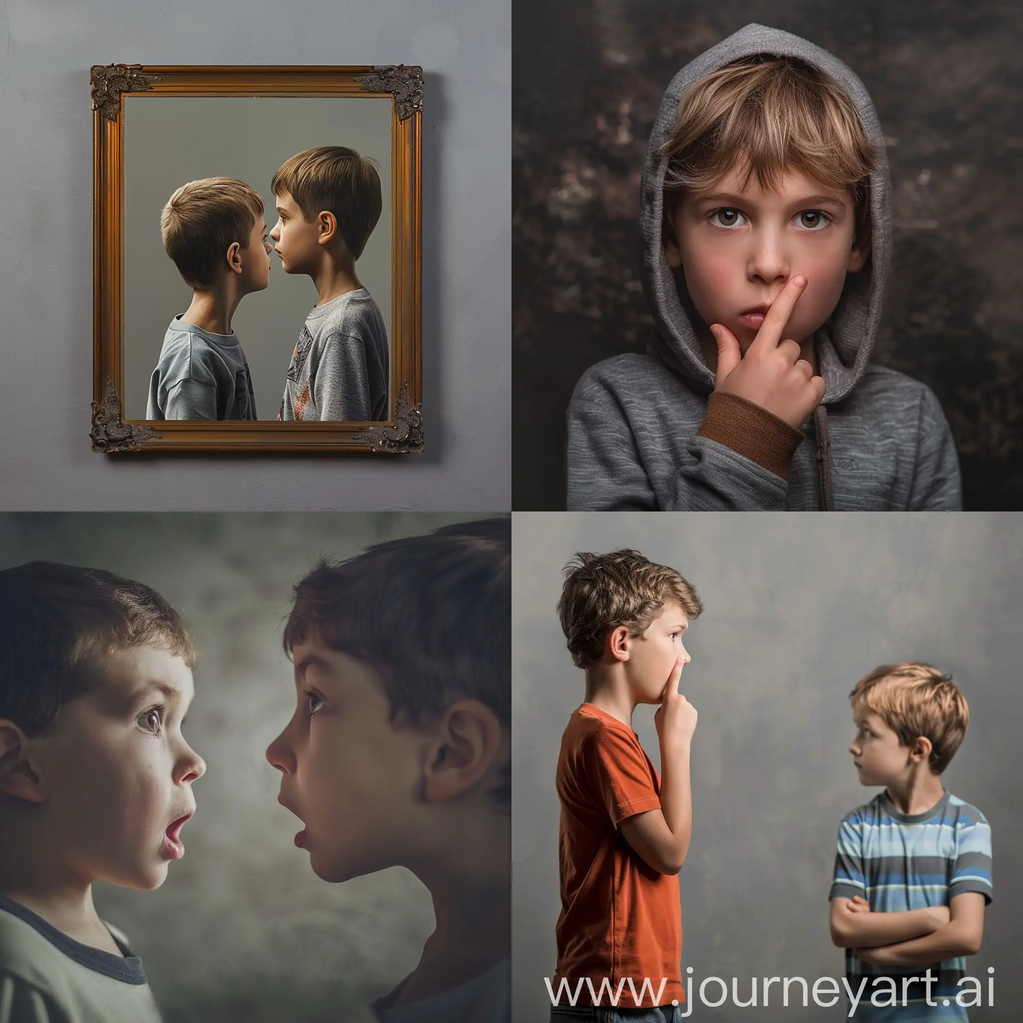 The kid Silence and low self-esteem turn into learning self-expression comparison