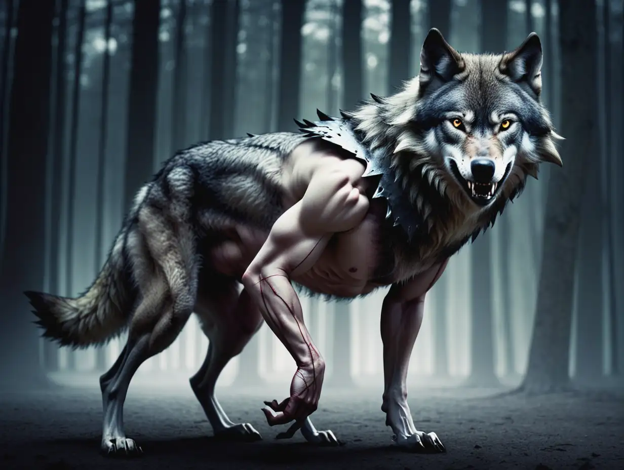 Metamorphosis-of-Human-into-Wolf
