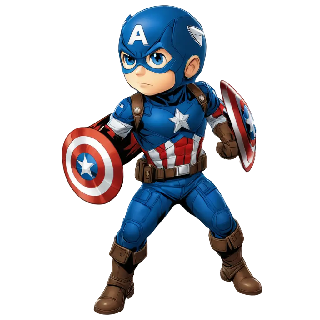 captain america chibi