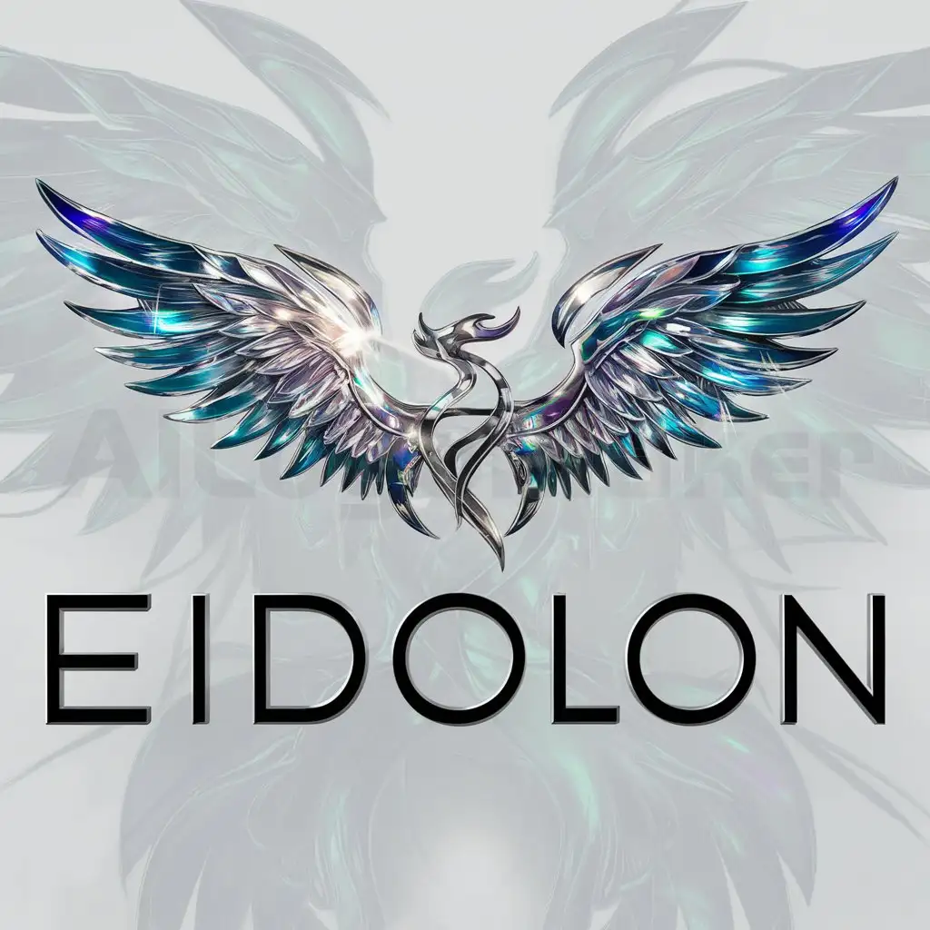 a logo design,with the text "Eidolon", main symbol:Eidolon,complex,clear background